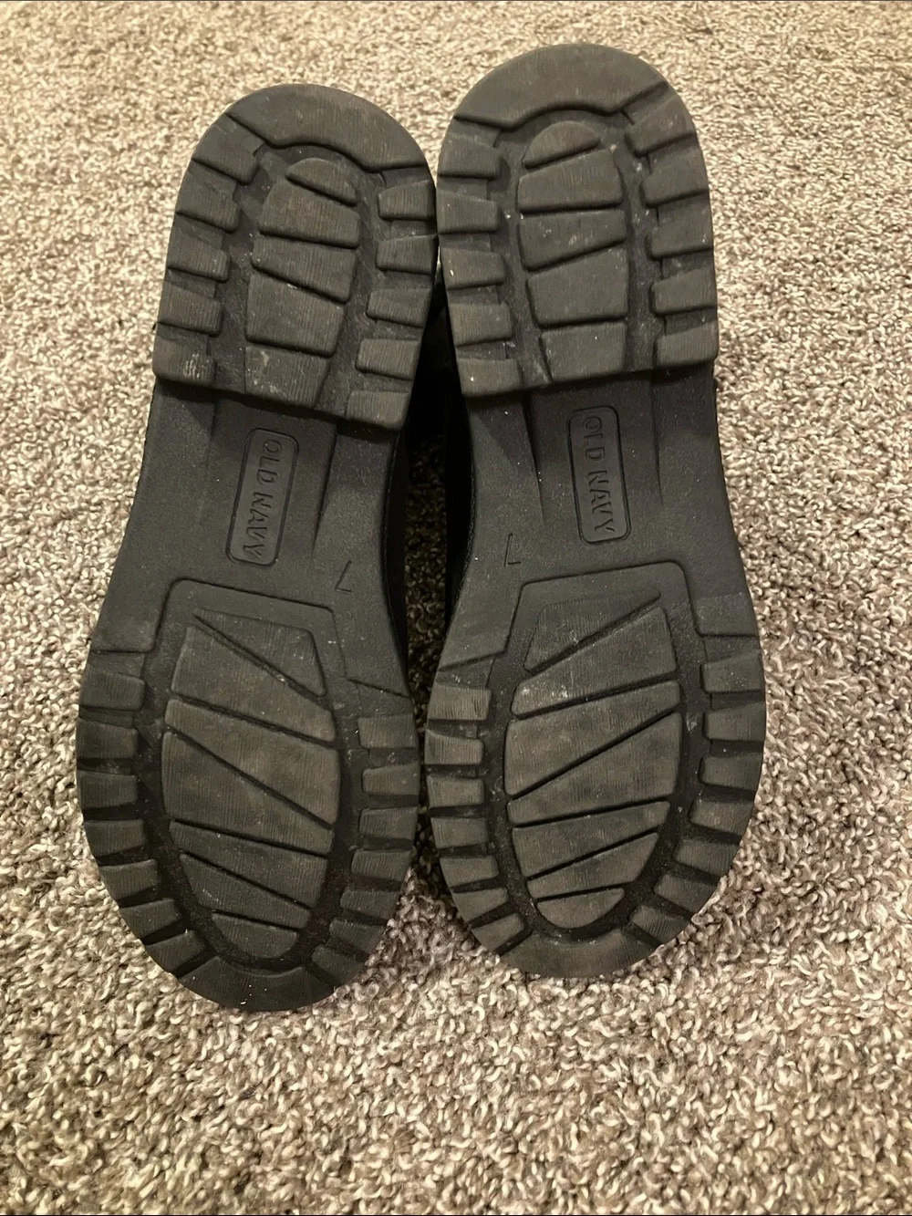 Old Navy Black Suede with Faux Fur Cuff Ankle Boots - Picture 6 of 6